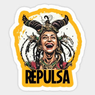 Rita Repulsa United Alliance of Evil fan art Sticker